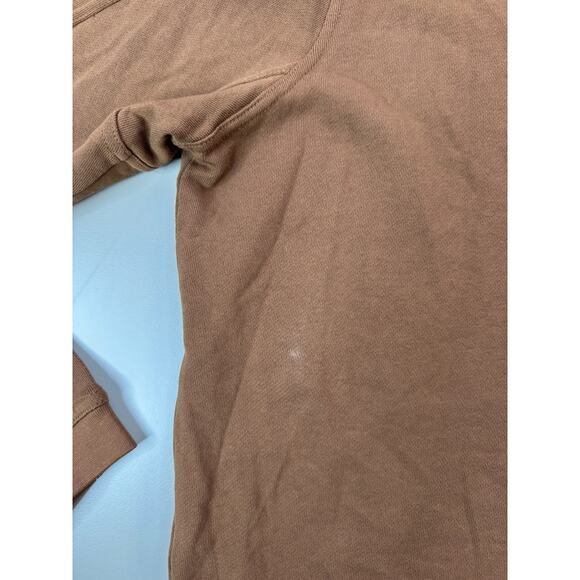 prAna Snakebite Sweatshirt XS Gender Neutral Sepia Brown Organic Cotton NWT - Picture 8 of 15